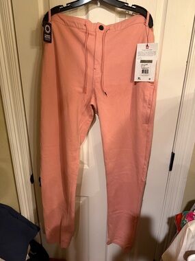 686 Pink Knit Drawstring Pants in a rosette color NWT size XL